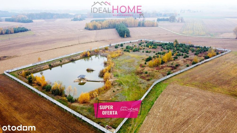 Działka na sprzedaż ze stawem- 2,2637ha