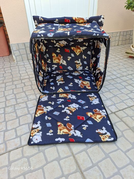 Casota em tecido para gato ou cão de pequeno porte