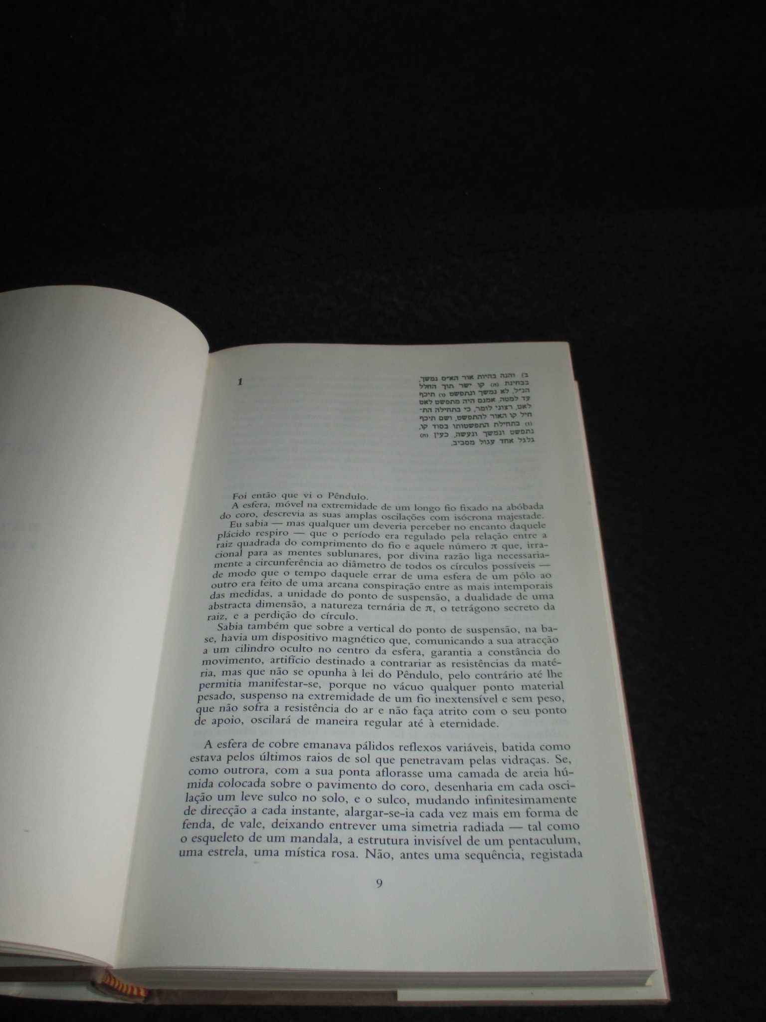 Livro O Pêndulo de Foucault Umberto Eco Círculo de Leitores