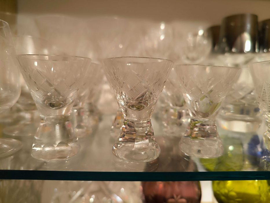 Kryształy zestawy obiadowe kawowe Retro Vintage Wyprzedaż Antyk