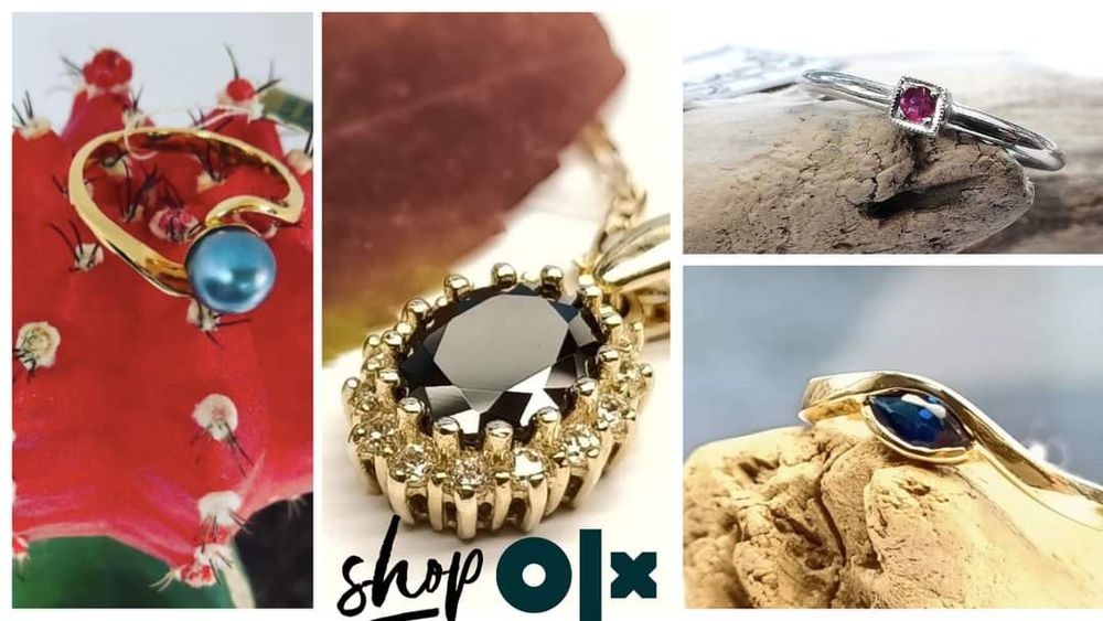 Zawieszka wisiorek złota z granatami