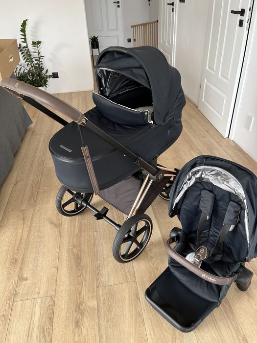 Wózek Cybex priam rose gold premium black