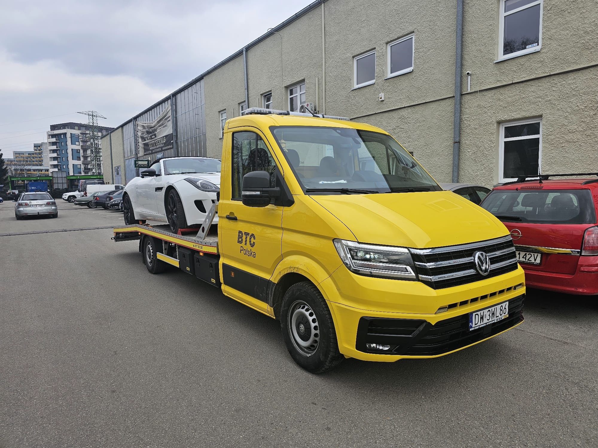 Wynajem pomoc drogowa autolaweta laweta z systemem PPP  Wrocław