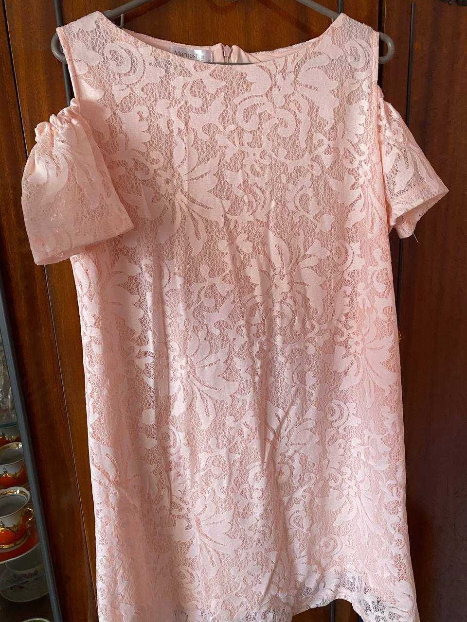 Сукня рожева, сукня з мережива