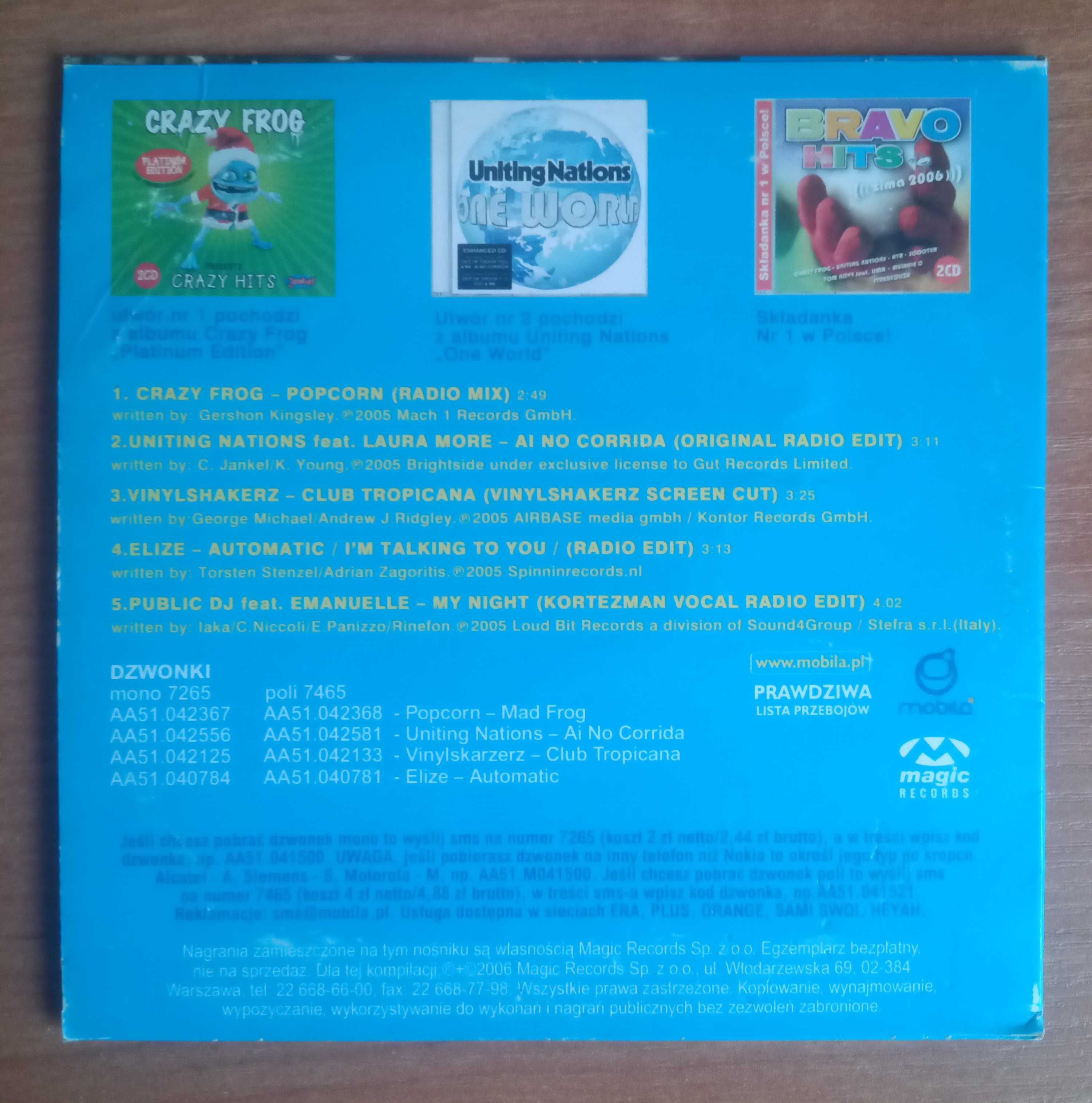 Crazy Frog Popcorn Ai No Corrida Płyta CD