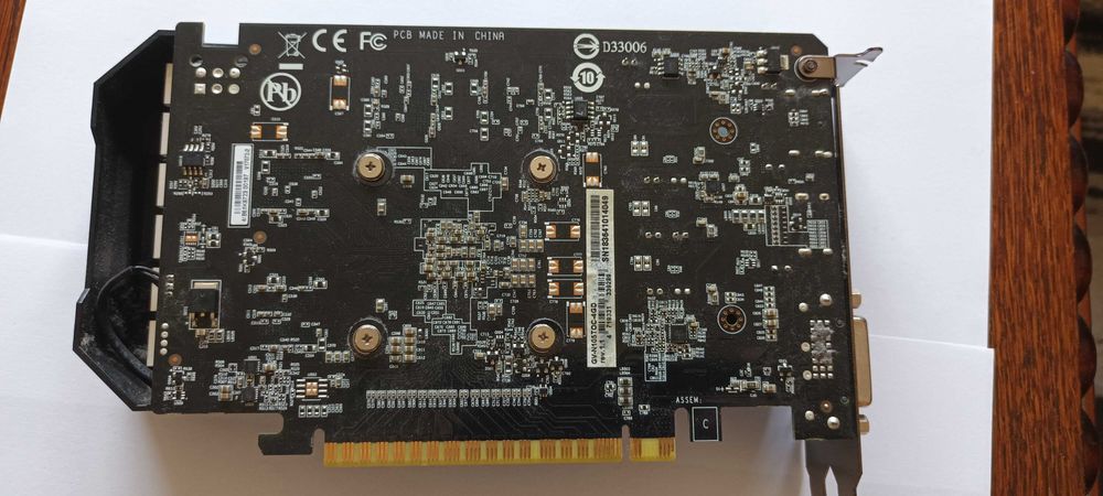 Gigabyte GeForce GTX 1050 Ti 4GB – uszkodzona / niepewna sprawność