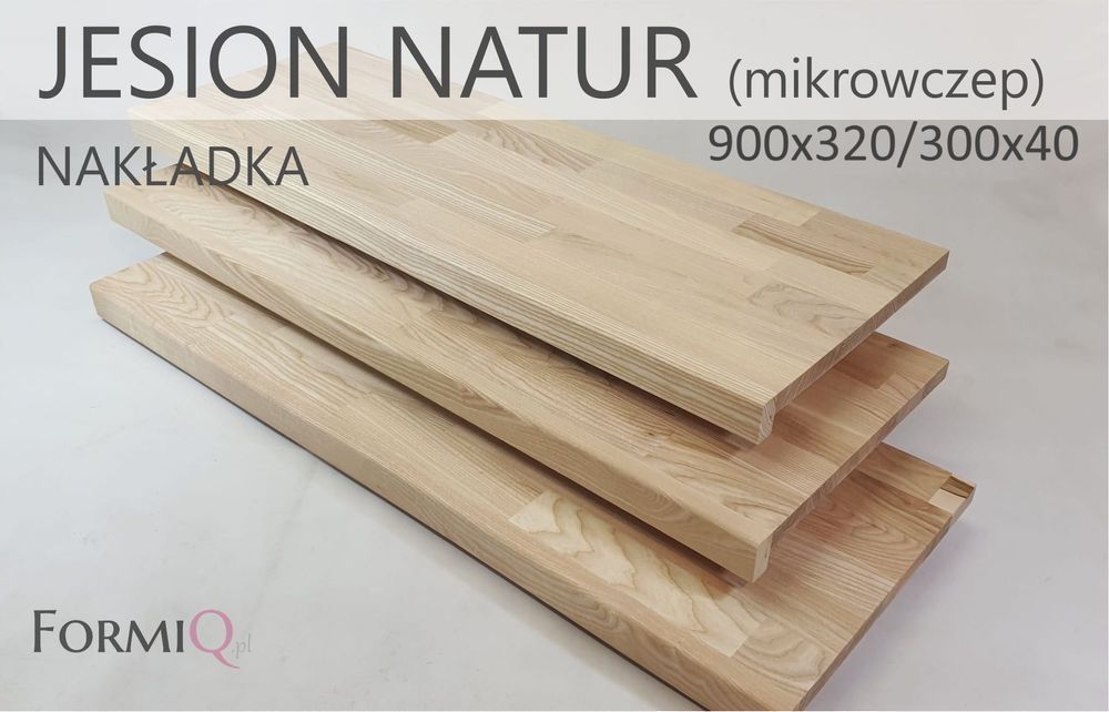Nakładki jesion natur mikrowczep 900x320/300x20/40