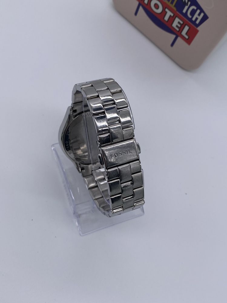 Oryginalny Damski Zegarek Fossil BQ1560 Srebrny kobiecy bransoleta