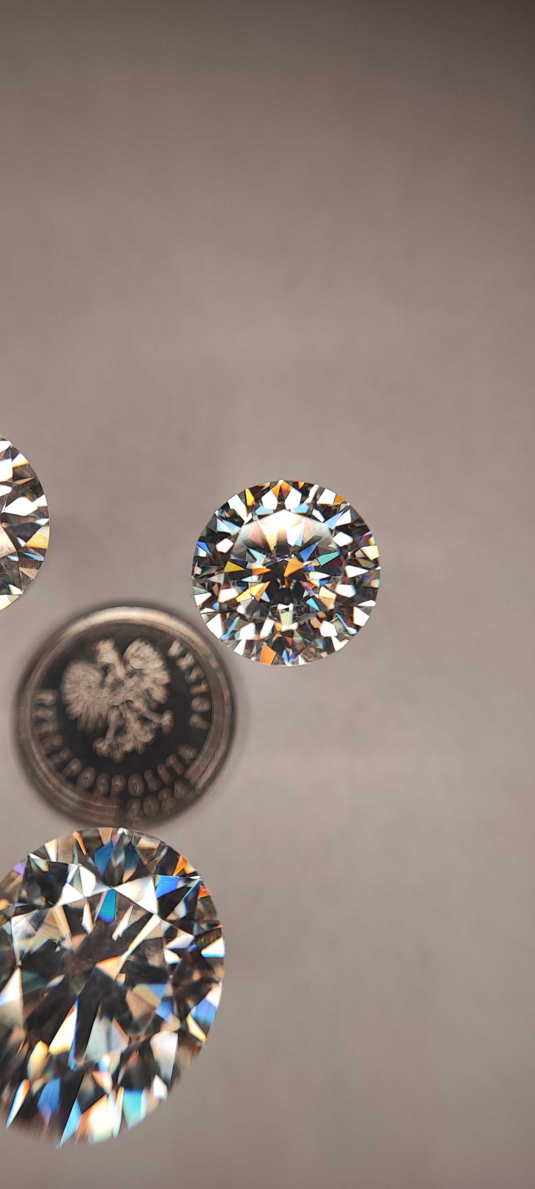 Moissanit 5mm D VVS, Brylant okrągły, wszystkie wymiary