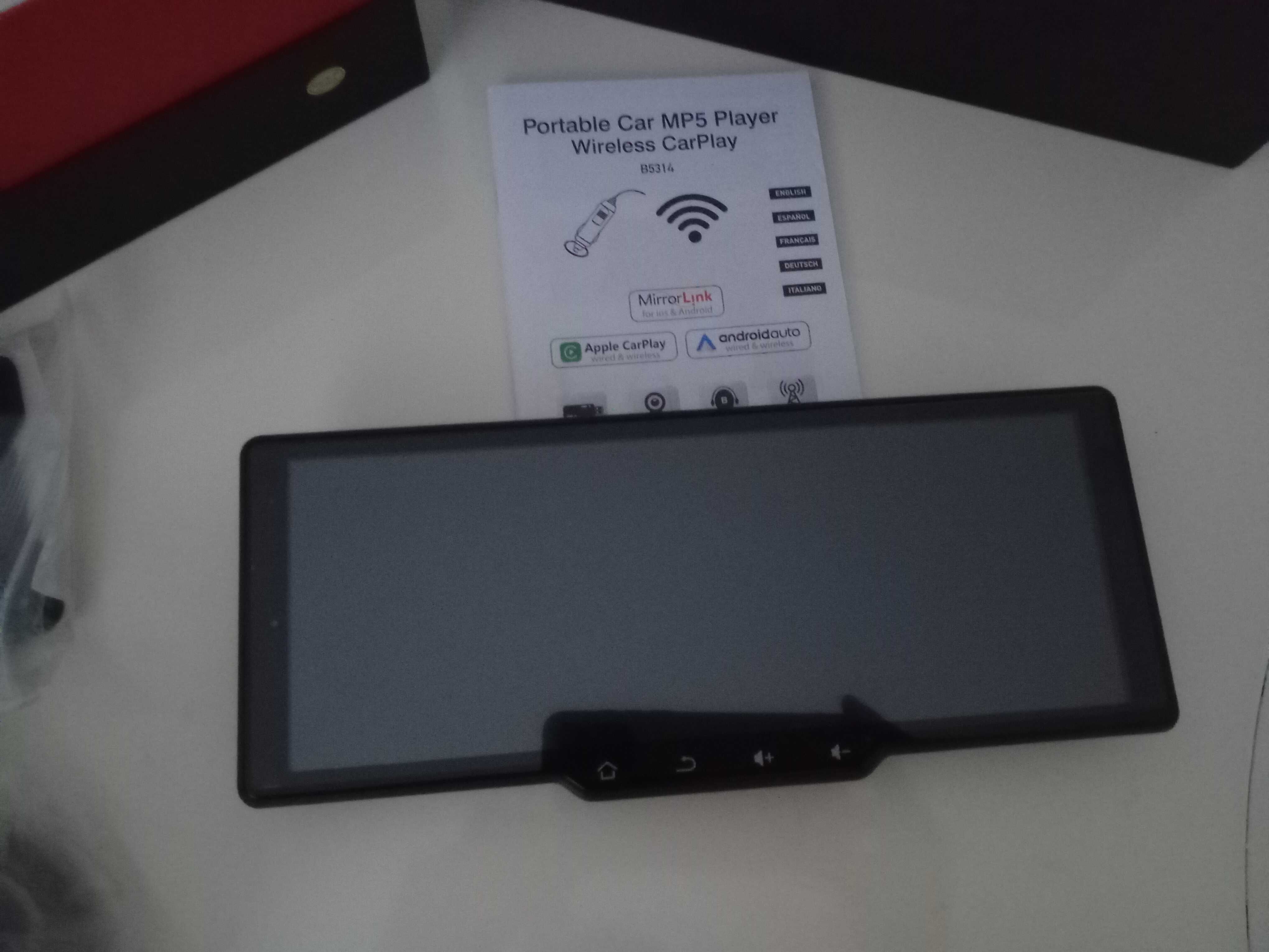 Ecrã 10,26" recetor de audio portátil para carro