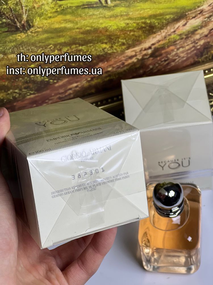 Духи жіночі Armani Because It’s You. Парфюмы женские Армани 100 мл