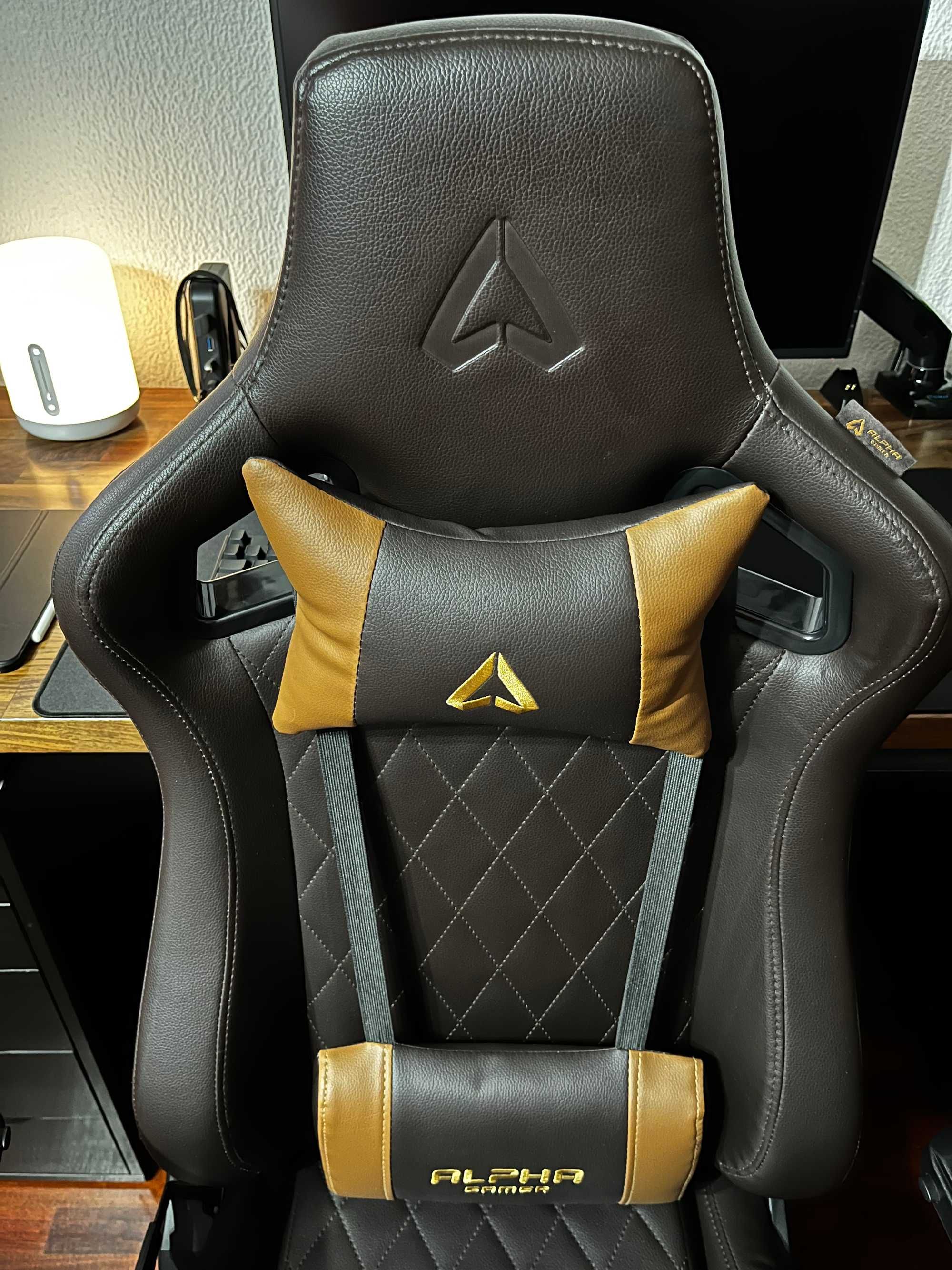 Cadeira Gaming ALPHA GAMER Polaris Series Office Castanho