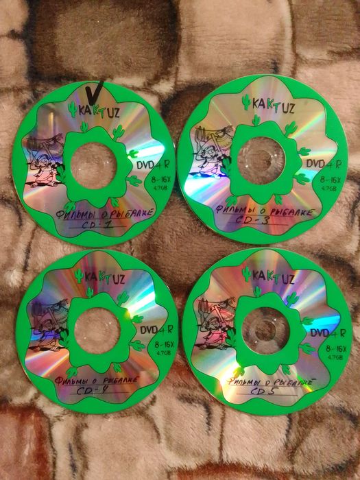 DVD фильмы о рыбалке 20дисков.