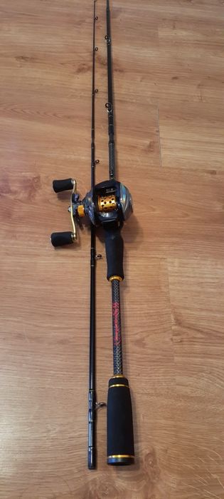 Wędka castingowa + Multiplikator Baitcasting wygrany na zawodach  NOWA