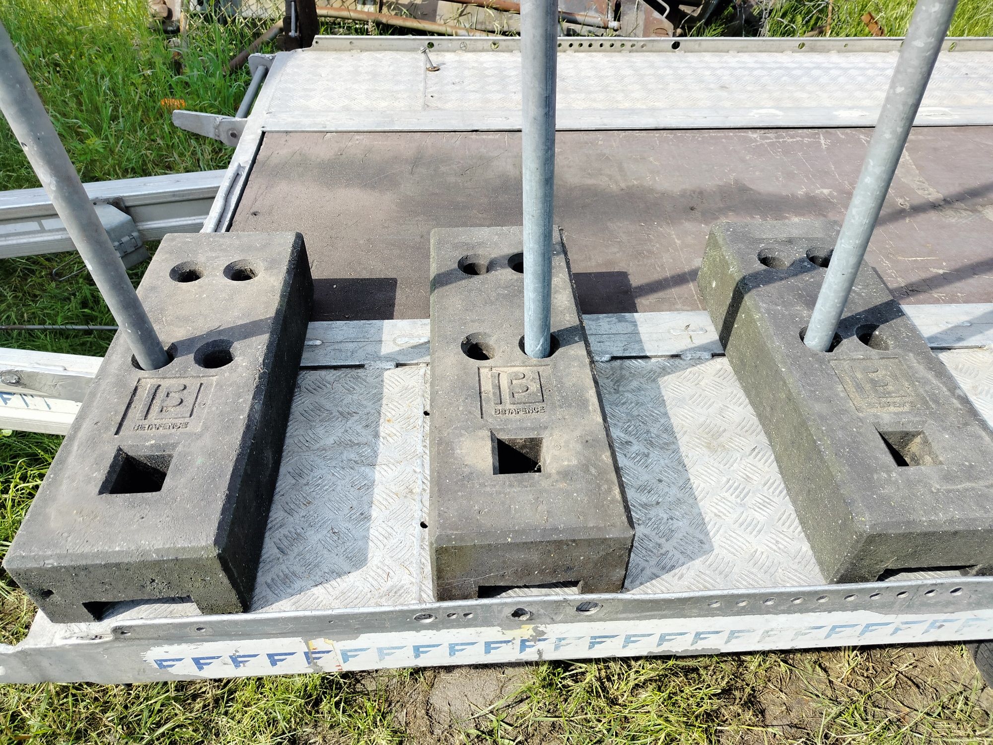 Ogrodzenie tymczasowe podstawa słupek 7 szt Betafence