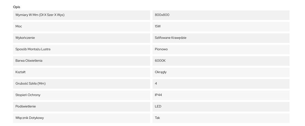 Lustro L'avita Aura 80x80