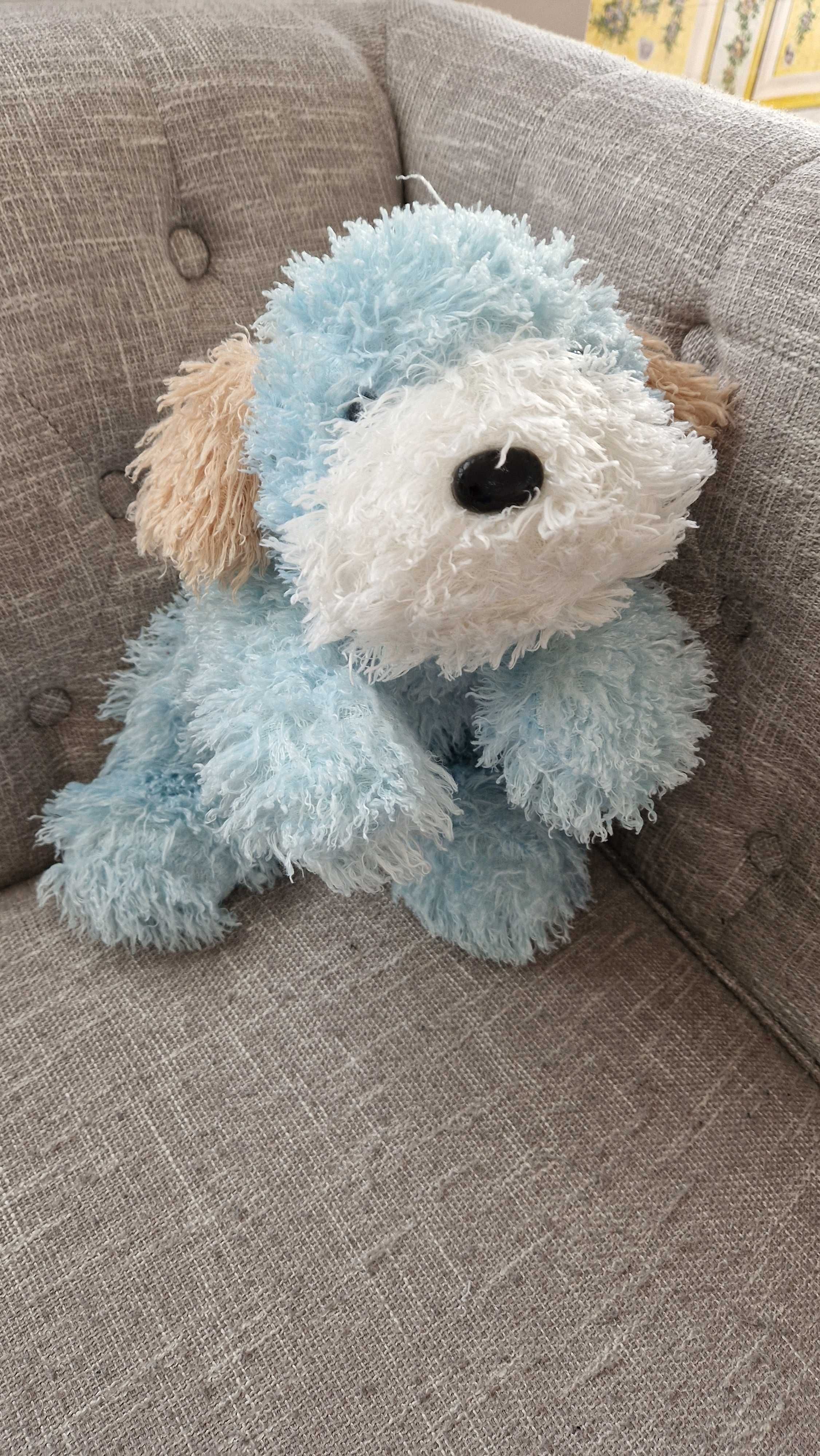 Peluche - cão azul, NOVO