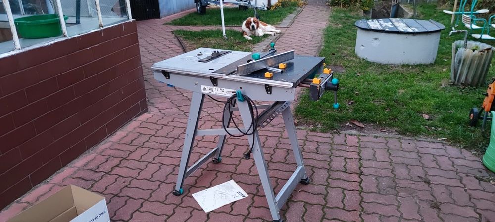 Piła tarczowa Metabo + stół maszynowy narzędziowy Wolcraft stołowa