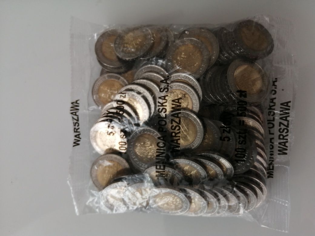 5 złotych Gościkowo-Paradyż pocysterski zespół klasztorny woreczek ban