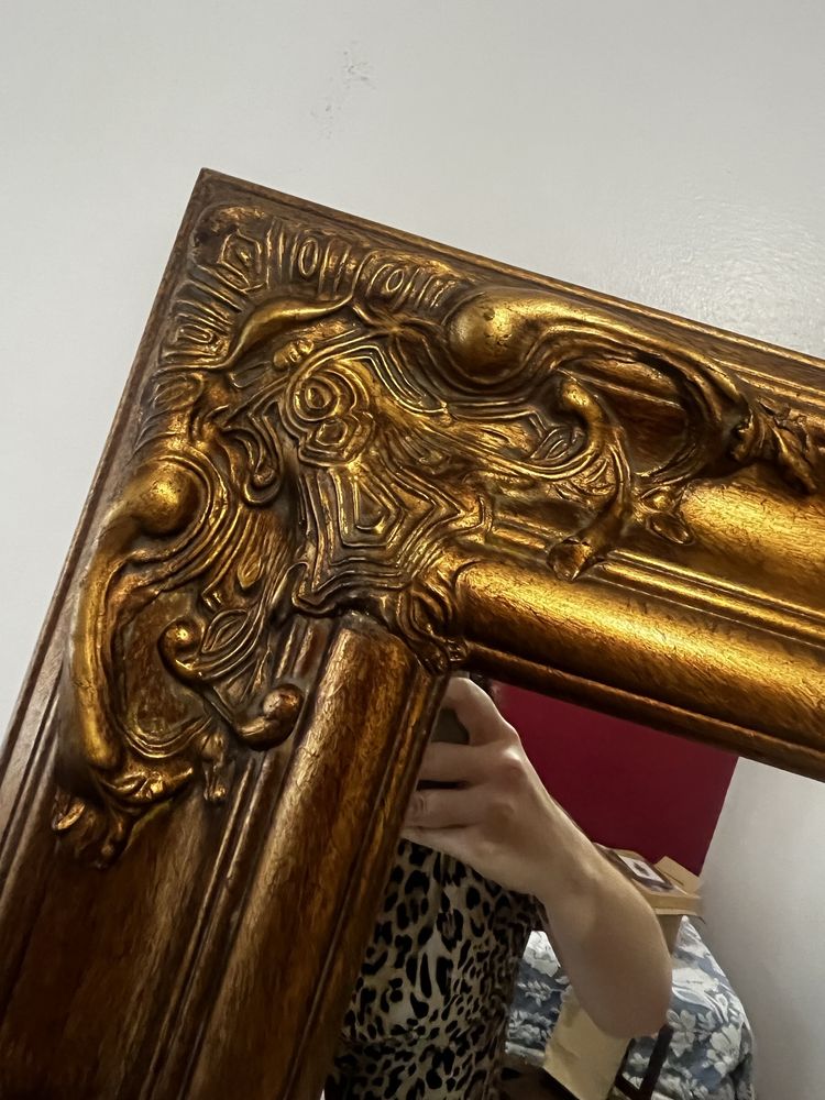 Espelho Decorativo Dourado – Loja do Gato Preto