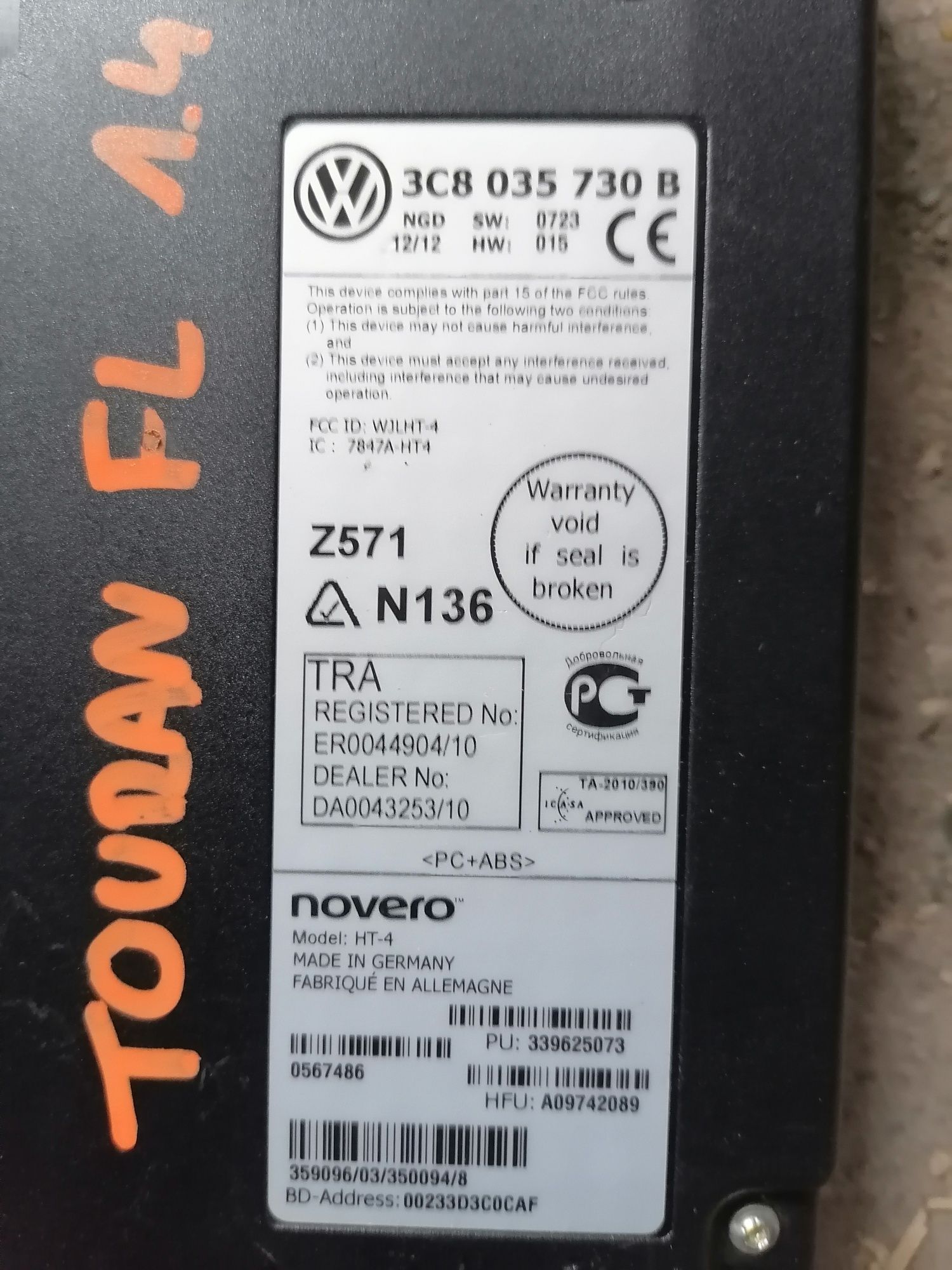 Moduł Bluetooth Volkswagen