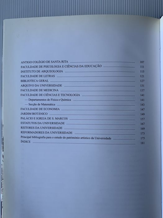 Livro - O património artístico da Universidade de Coimbra