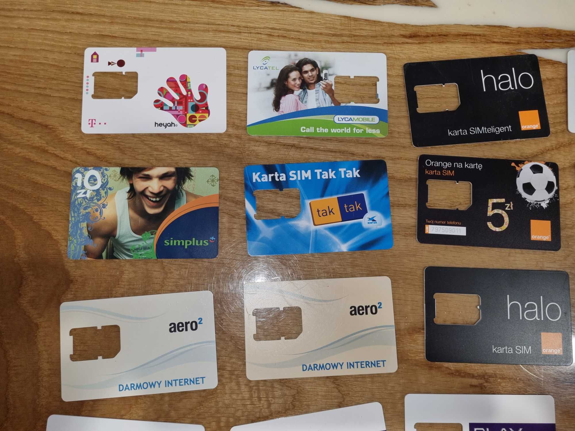 Karty telefoniczne i SIM Polska Chorwacja, Malta Aero, bilet mpk Lubin