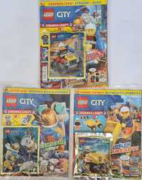 3 X magazyn LEGO CITY2022 klocki astronauta strażak auto wywrotka