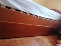 Cama solteiro com segunda cama 2estrados +1colchao