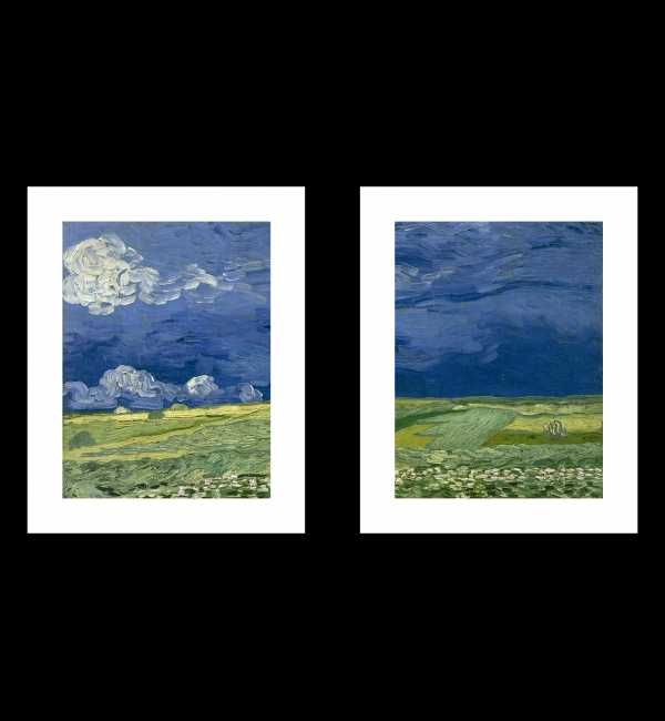 Komplet 2 Plakatów, Vincent Van Gogh - Pole przed Burzą