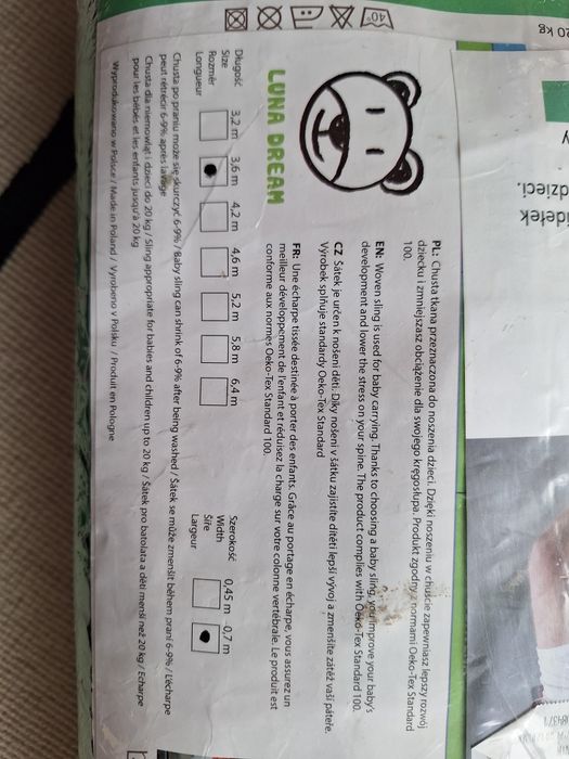 Chusta tkana bawełniana Luna Dream