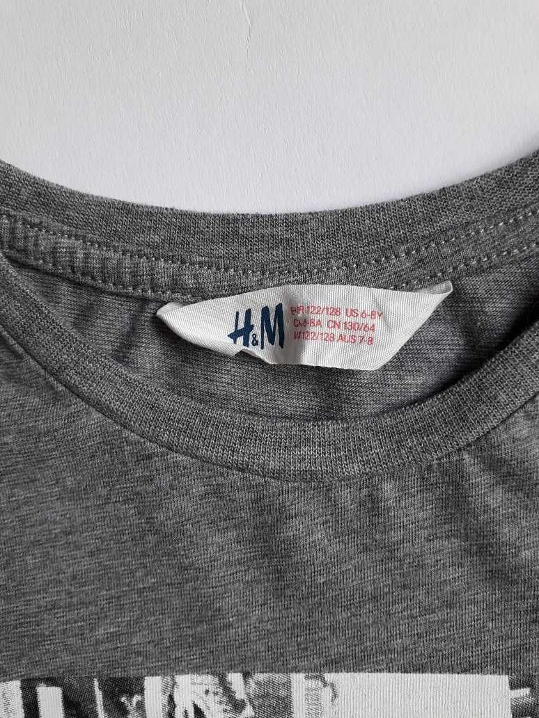 H&M koszulka t shirt New York City 122 -128 BDB