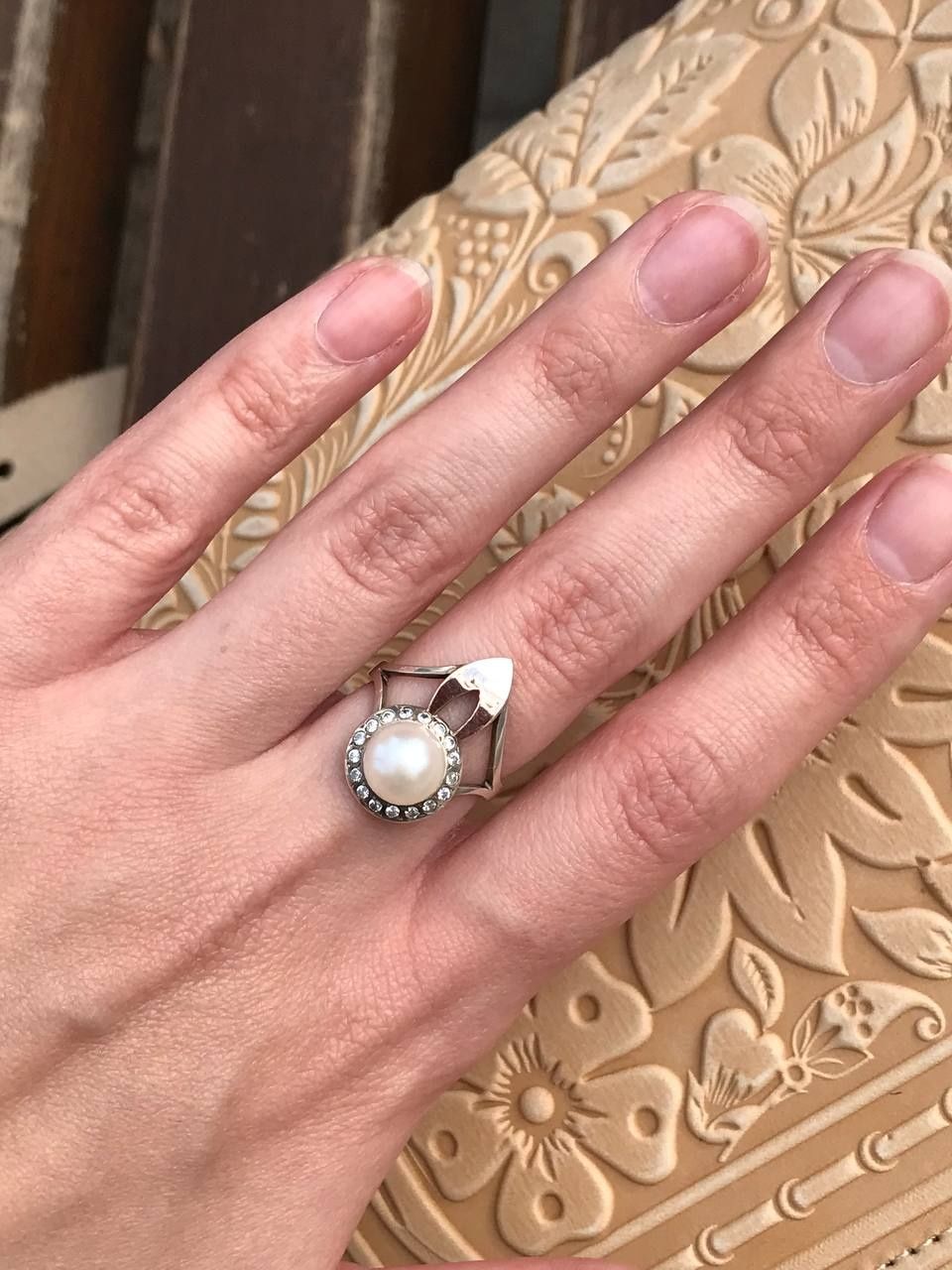 Серебряный комплект с золотом