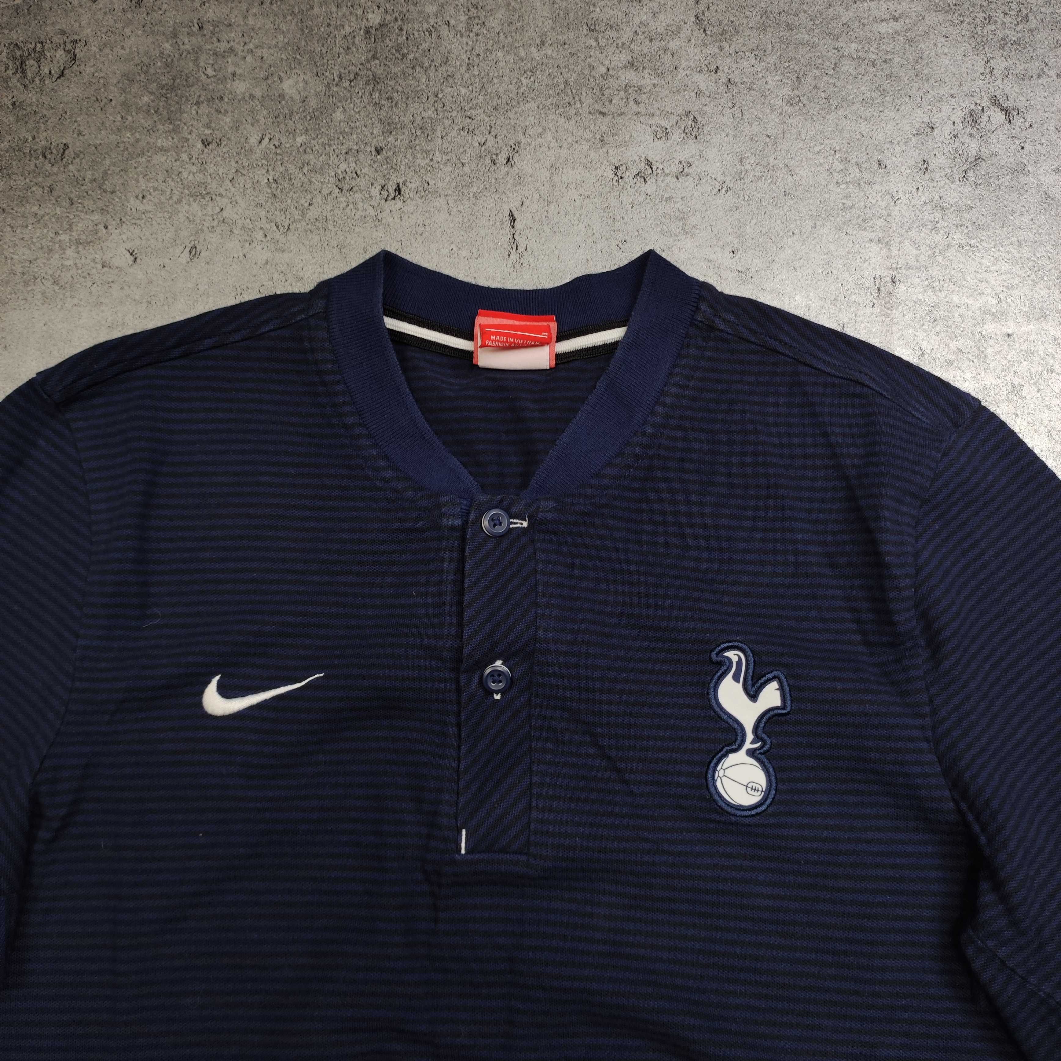 MĘSKA Koszulka Bawełna Casual Kołnierzyk Tottenham Londyn Nike Footbal