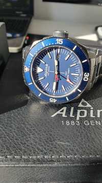 Relogio Alpina Seastrong Diver GMT blue AL-247LNN4TV6B