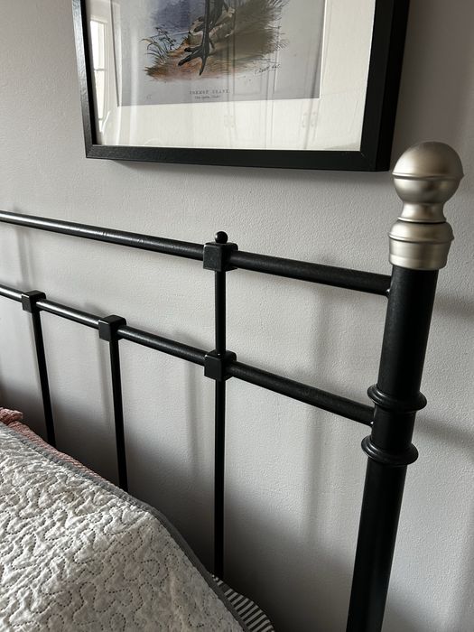Rama łóżka Ikea czarna metalowa 160x200