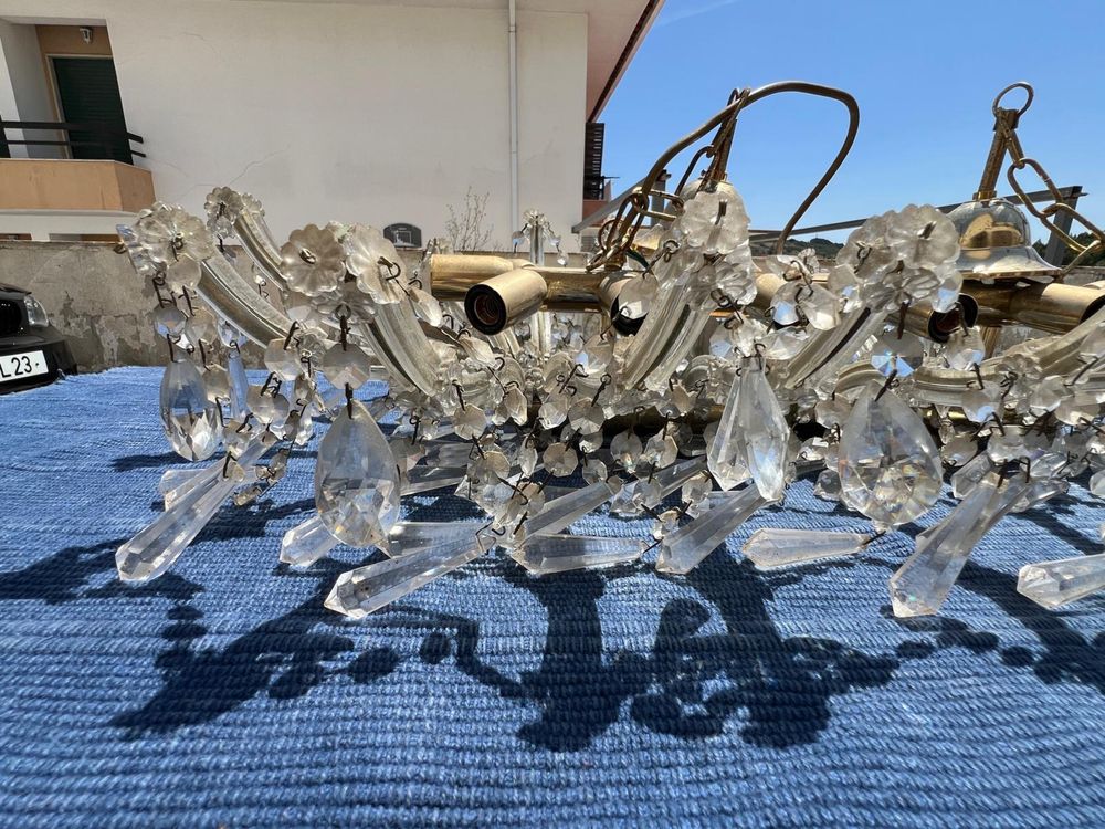 Lustre antigo de vidro