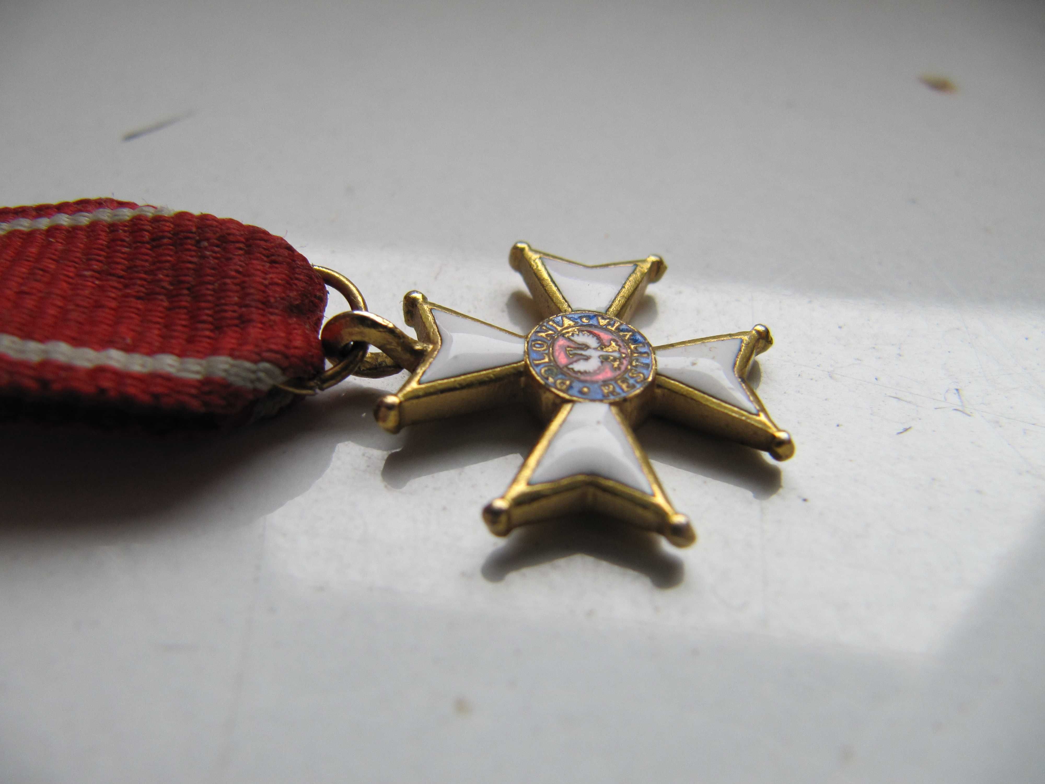 krzyż oficerski o.o.p odznaczenie miniatura miniaturka odznaka medal