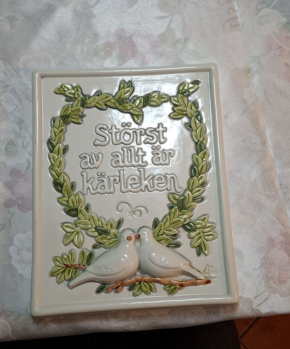 Porcelanowy obrazek kuchenny