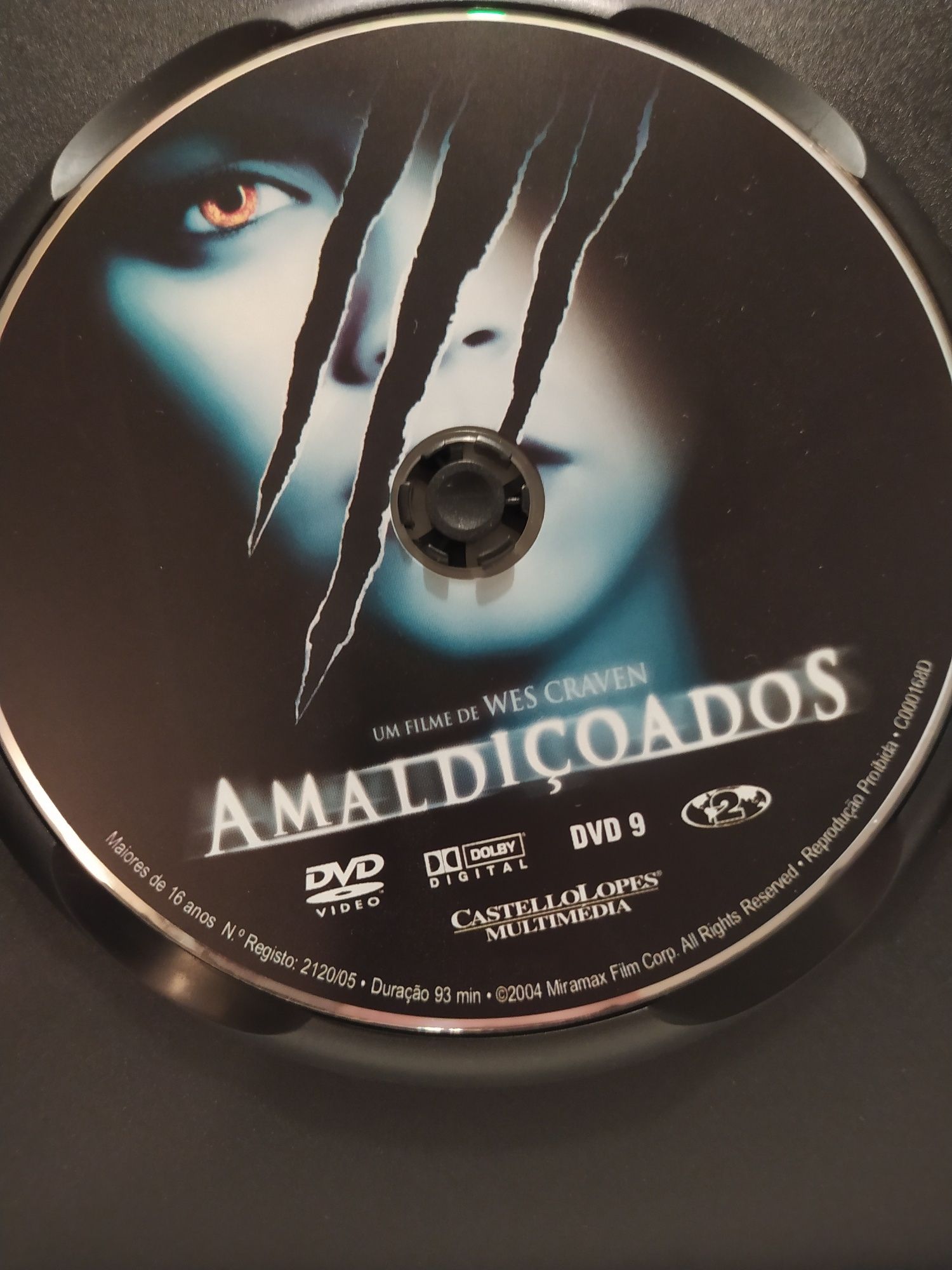 DVD. Amaldiçoados. Wes Craven. Terror