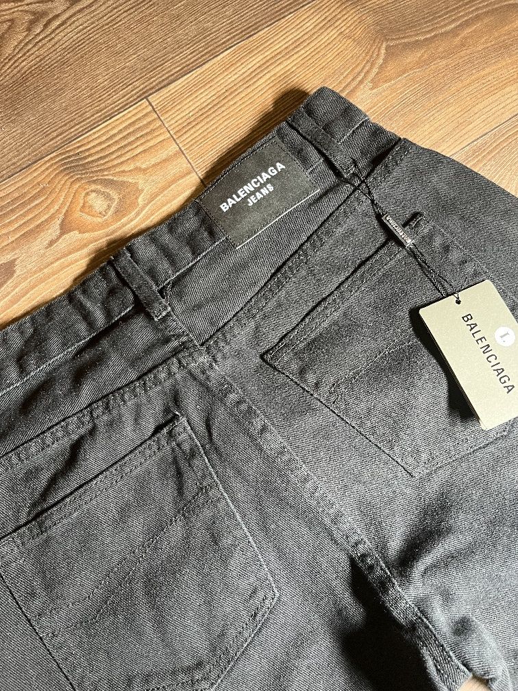 Balenciaga black flared jeans клеш джинсы черные