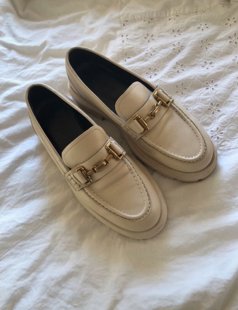 Mokasyny beżowe Massimo Dutti 38