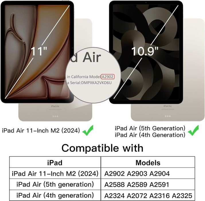 JETech etui do iPad 10,9" Air 4 Air 5 Air 11 Pencil niebieskie stojak