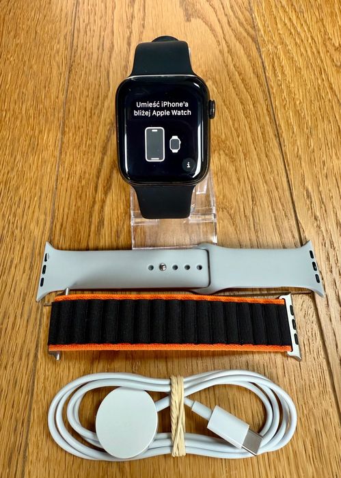 Smartwatch Apple Watch 4 44mm Stainless Steel Black 100 % bateria