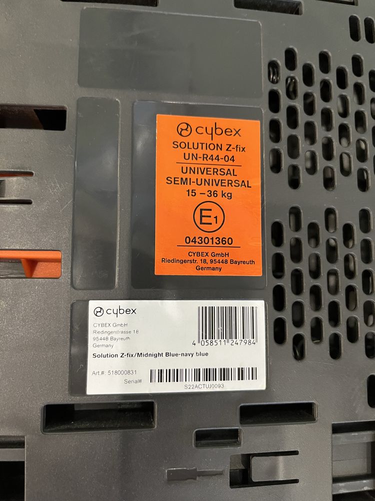 Cybex Solution Z-Fix – fotelik samochodowy (dostępne 2 sztuki)