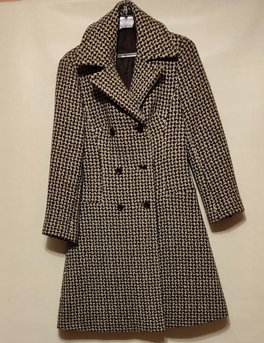 Płaszcz vintage PRL r.38 wełna