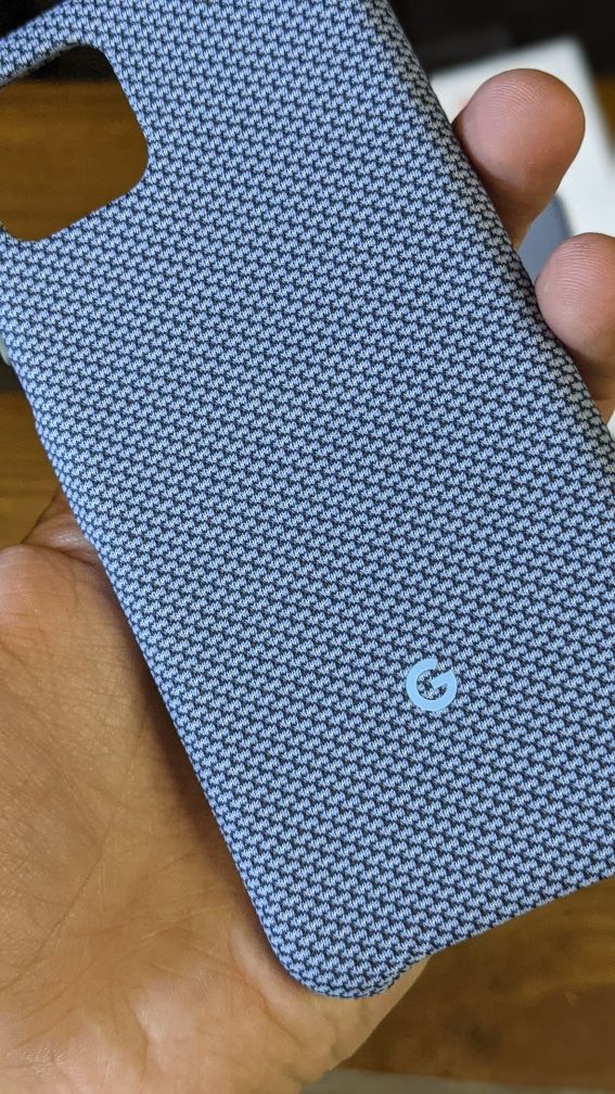 New Чохол Google Pixel 4 Fabric Case оригінал Blue-ish Чехол