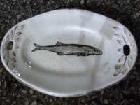 porcelanowy talerzyk na ryby KUZNIECOWA