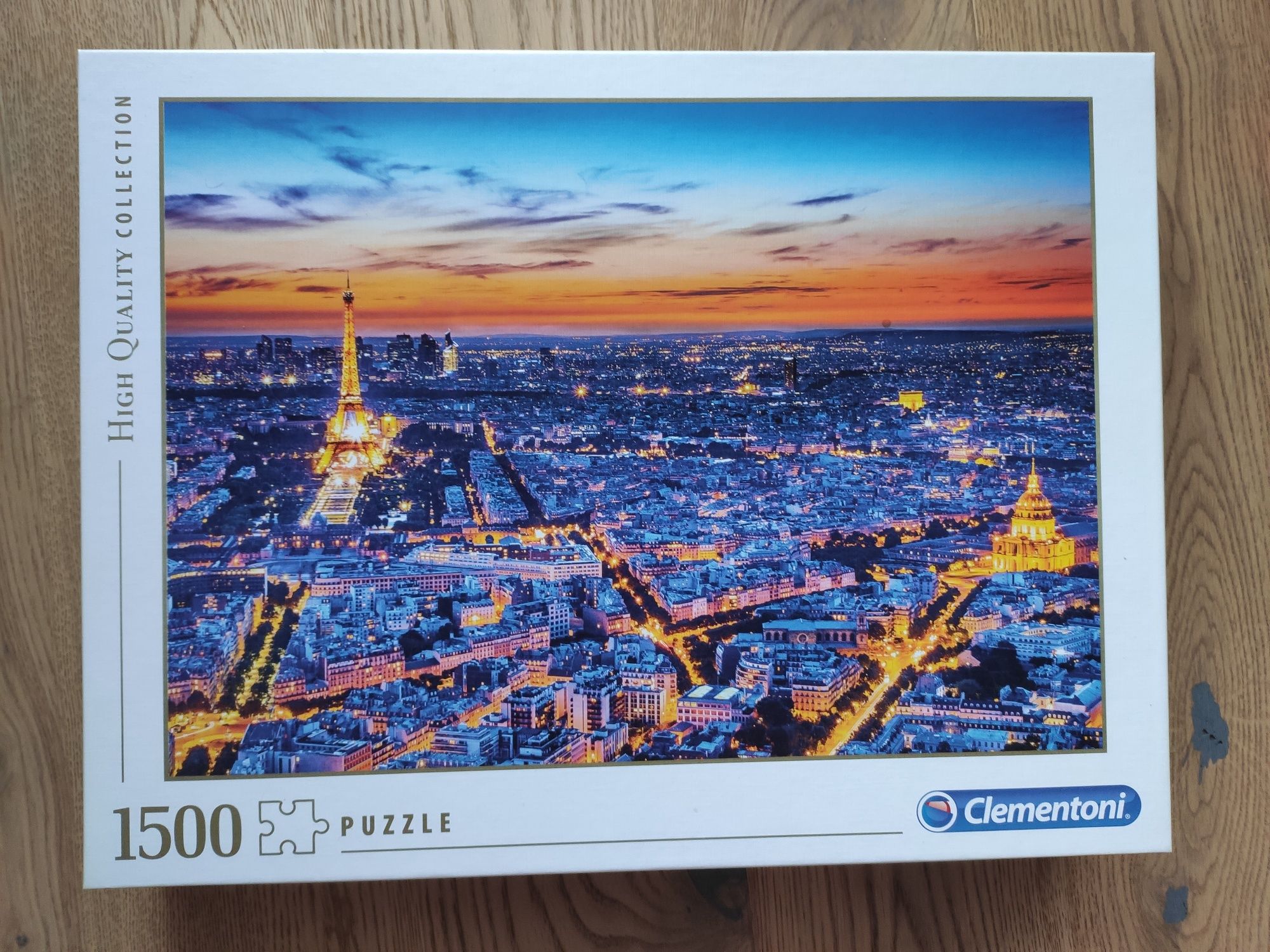 Puzzle Paryż nocą Wieża Eiffla 1500 elementów