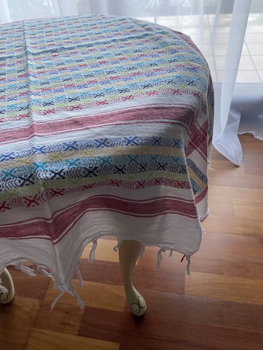 Chusta obrus obrusik kwadrat boho prowansalski 100x100